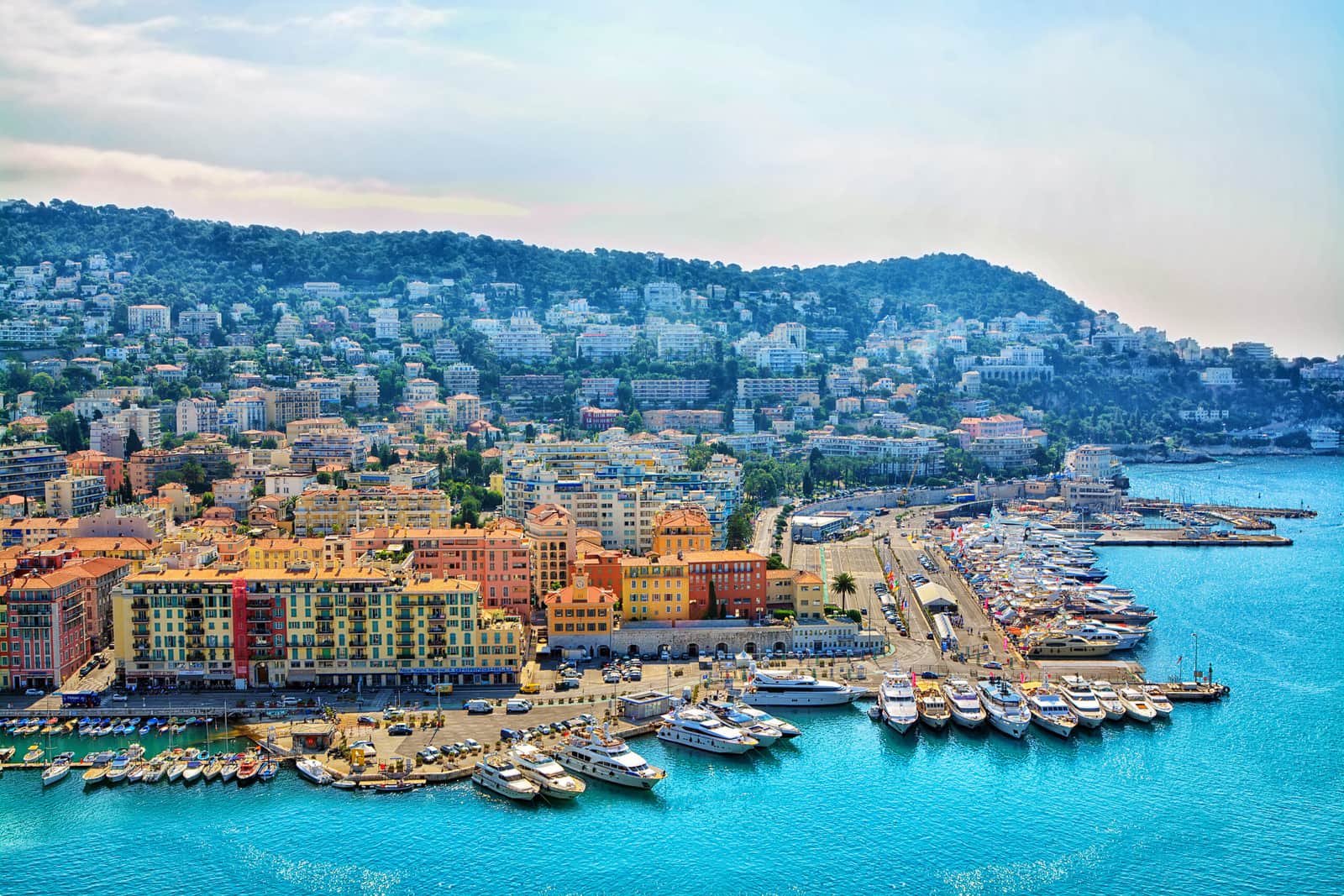 Cote,D’azur,France.,Beautiful,Panoramic,Aerial,View,City,Of,Nice,